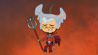Devil duncan covered in drool