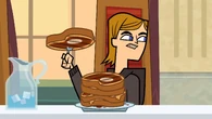 Jo tells Scott that he should stop talking so that she can enjoy her breakfast.