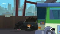 .. but he survives, and walks into a bus.