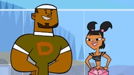 Katie and DJ in "Dodgebrawl."