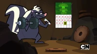 The skunk prepares to get his revenge on Chef again.
