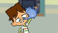 Cody cleans out his nose strills.