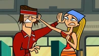 Lindsay and Tyler hit each other while trying to high-five.