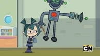 Gwen paints a robot.