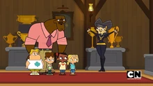 Chef and the kids visit Dame Wrench on her island.