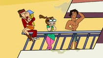 Lindsay and Tyler making out on the yacht.