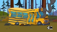 Thanks to the shortcut, the bus got destroyed.