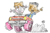 Cody and Lightning mural by Animation Director Keith Oliver