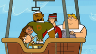 Owen, Cody, DJ, Tyler, and Courtney all in the Hot Air Balloon in Total Drama, Drama, Drama, Drama Island.