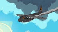 The Total Drama Jumbo Jet plummets down to Jamaica.