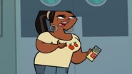 Leshawna points out that she is the only one who did not eat any pizza.
