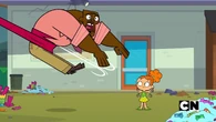 A pinata monster eats Chef.
