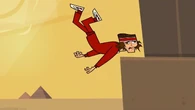 Tyler falls down the Pyramid of Giza.
