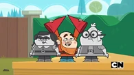 .. Steve taking the hats off of the other gnomes.