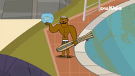 DJ easily ends the first part of the challenge.