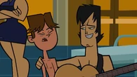 Cody's sunburn hurts after Trent pats him on the back.