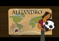 Alejandro's Total Drama World Tour promo picture.