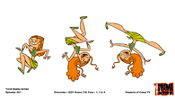 Some of Izzy's poses from Monster Cash.