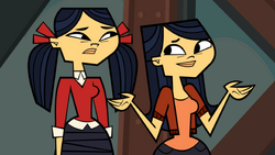 Ask AI: The story of Emma and Kitty from Total Drama Presents: The Ridonculous  Race gaining elastic powers from toxic waste.