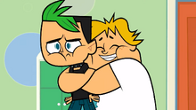 Owen hugs Duncan for offering to help.