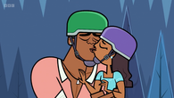 Priya and Caleb share their first kiss.