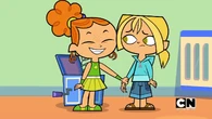 Izzy wants Bridgette to follow her.