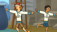 Wayne and Raj demonstrate "The Cyclone Spin Cycle."