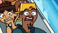 Damien screams while the team falls.