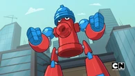 ...with his robot.