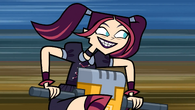 Scary Girl is eliminated after chasing Damien around with a jackhammer and not giving Chris the skull, involving that she takes the skull for herself.