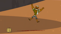 DJ lands on an anthill after taking the Drop of Shame.