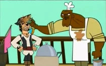 Chef Hatchet y Chris McLean | Drama Total Wiki | Fandom