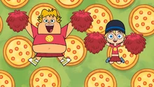 Owen and Jude sing a song about Pizza.