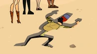 Trent after falling out of a helicopter, courtesy of DJ.