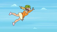 ...and she's screaming in fear.