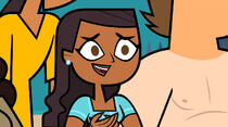 Priya’s reaction to Caleb