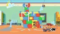 The kids notice the gnomes causing havoc in the daycare.