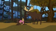 Geoff accidentally angers a father moose.