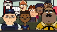 Rock tries to form an alliance with one of the teams in the taxi.