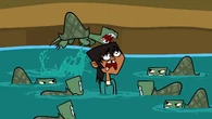 Mal gets attacked by snapping turtles.