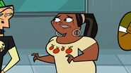 Leshawna's makeup runs as she cries.