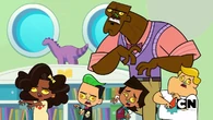 The aliens start chasing after Harold and Izzy.