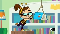 Beth takes Courtney's book away from her and makes it look like a pinata.