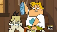 Owen tells Chef's ancestor all of the ingredients that he wants to buy.