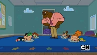 Chef tells the kids that it's nap time.