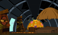 The tropical-themed area where elimination takes place in Total Drama World Tour.