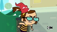 Steve throws a hat on Beth to free Blinky.