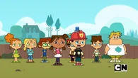 The kids are now outside the daycare.