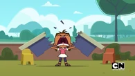 Courtney starts destroying things that were outside the daycare.