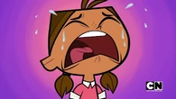 Courtney begins to cry after the kids tell her that they couldn't find her couch.
